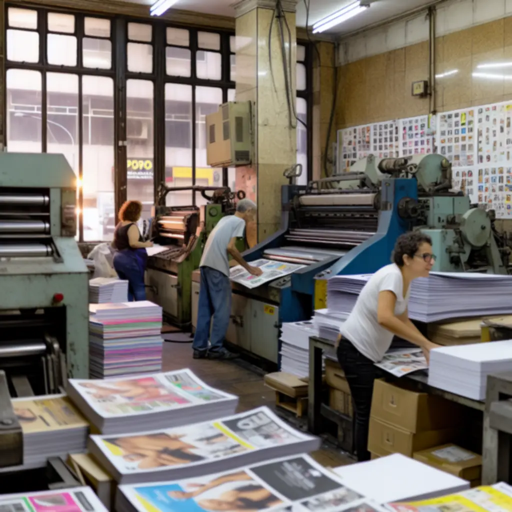 Modern drukwerk en typografie